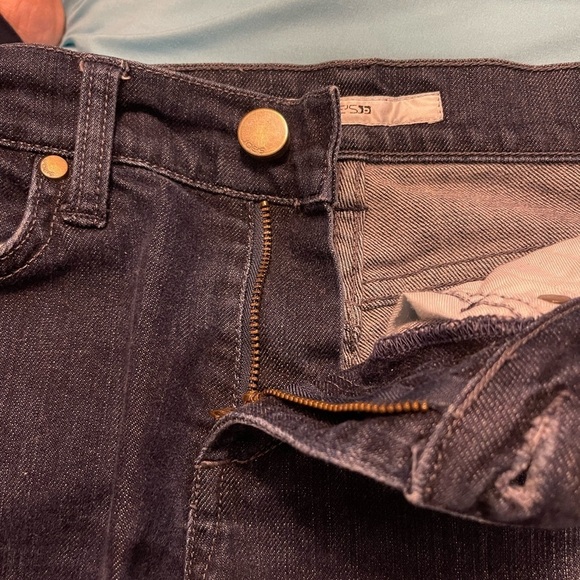 Joe’s Jeans Vincent Wash Women 27 with leather accent on mirror pocket dark wash - Picture 11 of 12